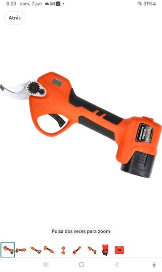 Tijeras Eléctricas Anoba + Batería y Cargador