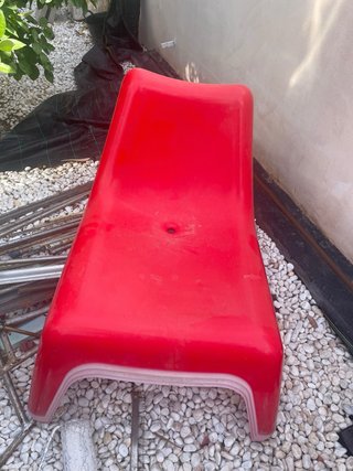 Sillón IKEA Rojo Plástico