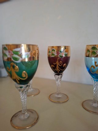 Bicchieri Murano decorati