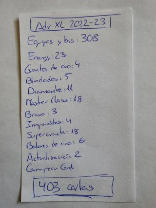 Álbum Adrenalyn XL 2022-23 con +400 cartas