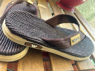 Sandalias unisex Watzom Marrón y Beige