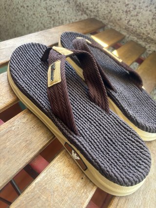 Sandalias unisex Watzom Marrón y Beige