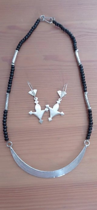 Conjunto Tuareg en plata.