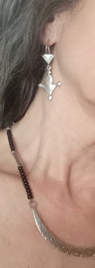 Conjunto Tuareg en plata.