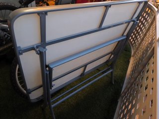 Conjunto mesa y 4 sillas terraza cristal