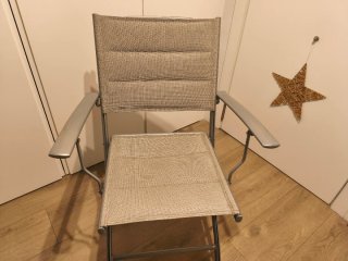 Conjunto mesa y 4 sillas terraza cristal