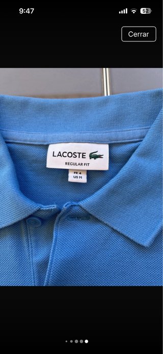 Polo Lacoste Club Talla M Azul