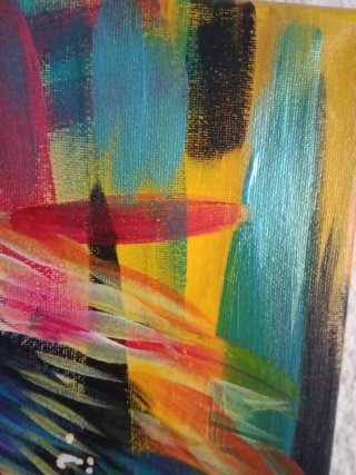 Cuadro pintado a mano 50x40 cm – Arte acrílico con