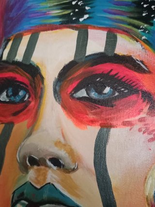 Cuadro pintado a mano 50x40 cm – Arte acrílico con