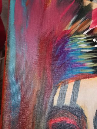 Cuadro pintado a mano 50x40 cm – Arte acrílico con