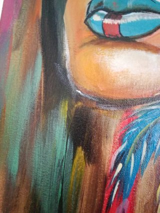 Cuadro pintado a mano 50x40 cm – Arte acrílico con