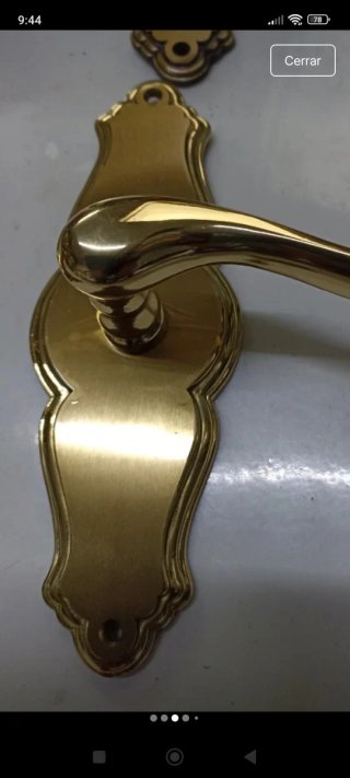 Juego de manillas antiguas doradas