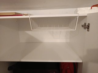 Estantería auxiliar metálica blanca Precio por 2ud