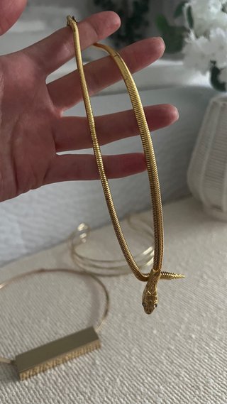 Conjunto 3 collares dorados