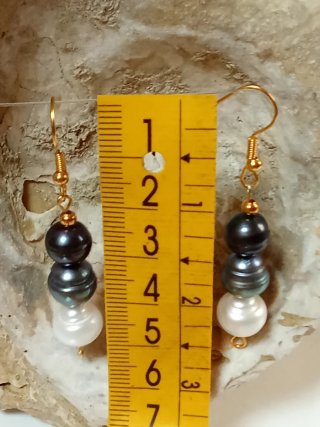 Pendientes Perlas Barrocas Agua Dulce tres lustres