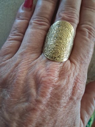 Anillo Baño Acero+ Baño oro 18k Antialergico