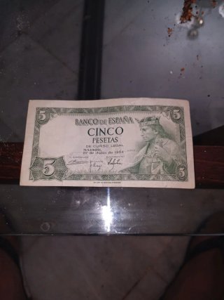 Billete 5 Pesetas Banco de España 1954