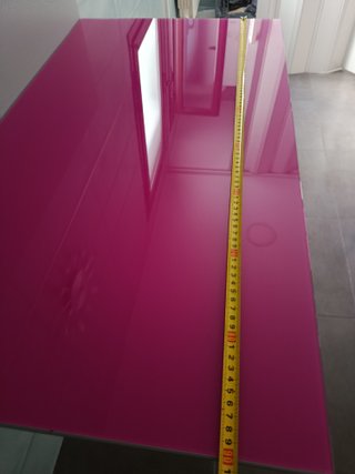 Mesa plegable cristal y metal
