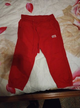 Pantaloni rossi bambino 2 anni