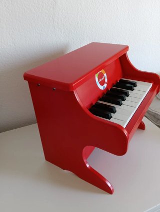 Piano Janod Confetti Madera Rojo