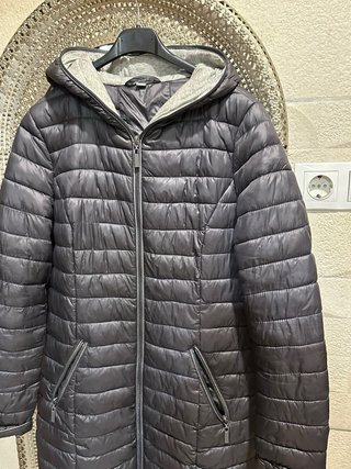 Anorak acolchado mujer negro