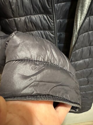 Anorak acolchado mujer negro