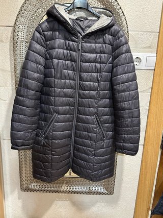 Anorak acolchado mujer negro