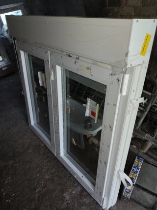 Ventanas PVC Blancas persiana Nuevas 120x115