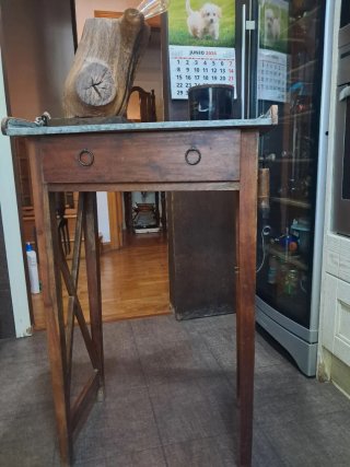 Mueble auxiliar madera y metal