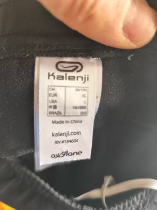 Mallas hombre Kalenji negro y azul