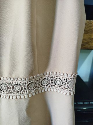 Abito Zara rosa con pizzo
