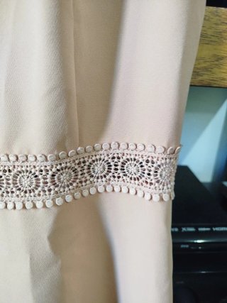 Abito Zara rosa con pizzo