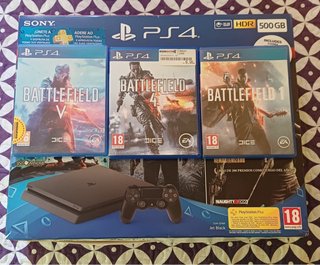 Consola PS4 500GB + 3 Juegos