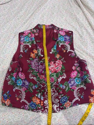 Chaleco Fallero Hombre Granate