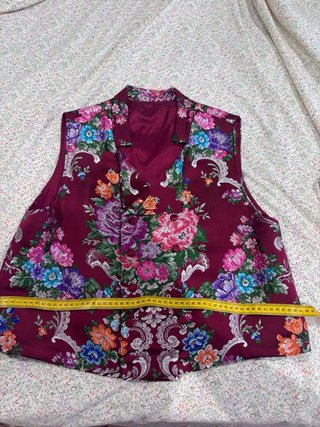 Chaleco Fallero Hombre Granate