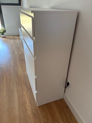 Cómoda IKEA KULLEN 5 cajones blanca