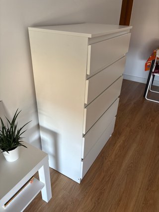 Cómoda IKEA KULLEN 5 cajones blanca