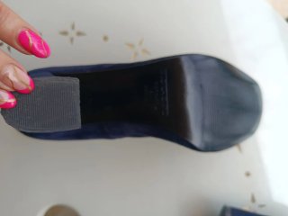 Zapatos de tacón azul Gloria Ortiz corte inglés T3