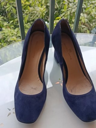 Zapatos de tacón azul Gloria Ortiz corte inglés T3