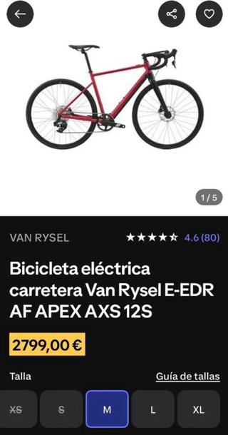 REESTRENO Ebike Van Rysel EDR AF APEX 2026 SRAM