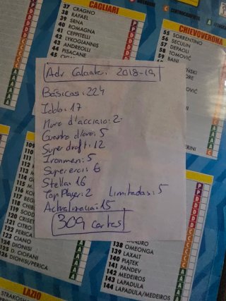 Álbum Calciatori 2018-19 con +300 cartas