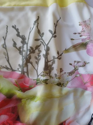 Blusa donna con motivo floreale
