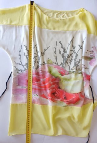 Blusa donna con motivo floreale
