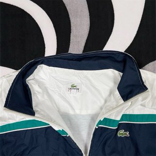 Vintage 90s Lacoste Colorblock Track Jacket–Retro