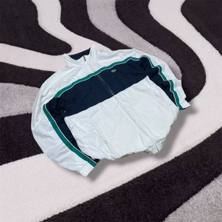 Vintage 90s Lacoste Colorblock Track Jacket–Retro
