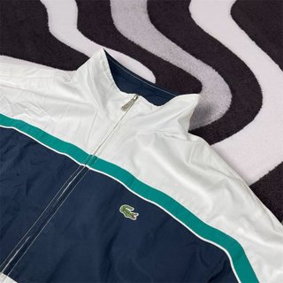 Vintage 90s Lacoste Colorblock Track Jacket–Retro