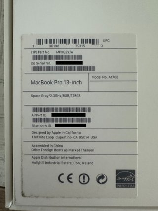 MacBook Pro 13" 2017 i5 8GB. Perfecto estado