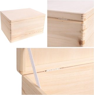 Caja Madera XXL Tapa Decoración