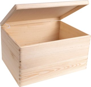 Caja Madera XXL Tapa Decoración