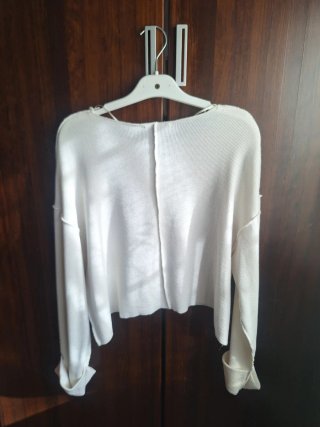 Jersey Zara Blanco Talla S